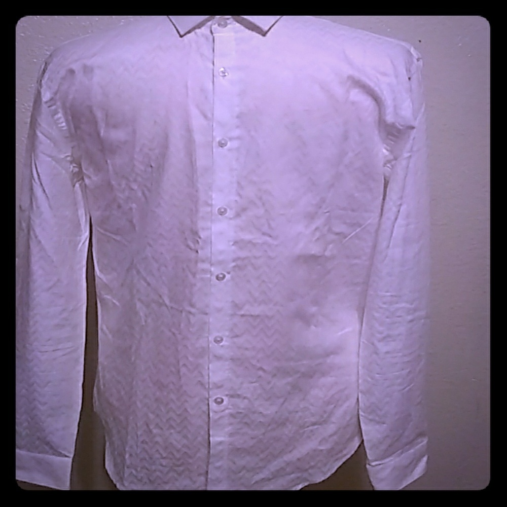 White Zara man slim fit casual